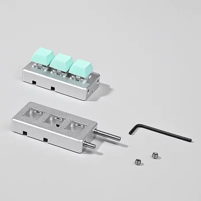 1 ensemble de clavier mécanique axe satellite fil d'acier ration