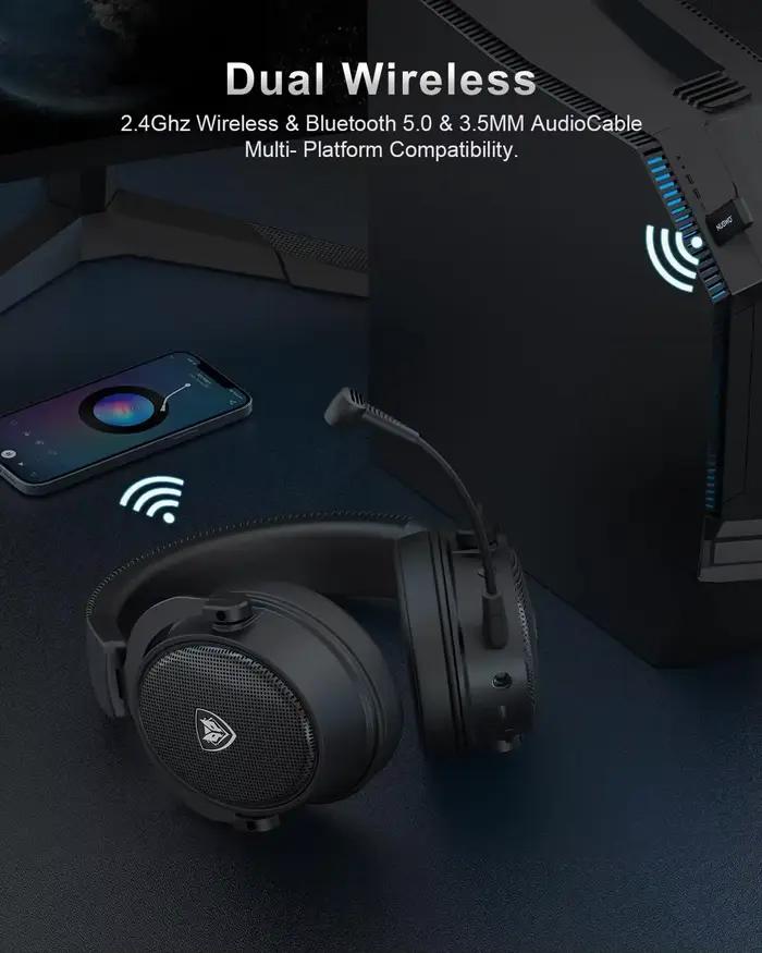 Casques sans fil NUBWO G07 Gamer 2