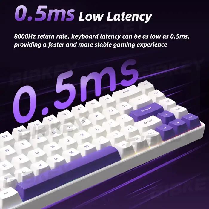 Clavier mécanique de jeu à axe magnétique rétro-éclairage rvb 8K taux de retour commutateur d'échange à chaud gamme de touches personnalisées claviers de jeu e-sports