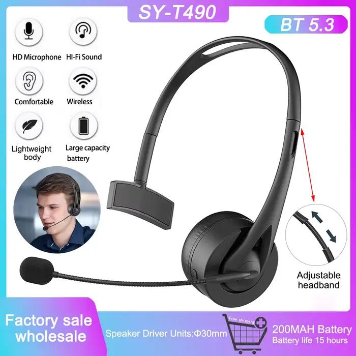 Écouteurs Bluetooth 5.3 avec micro