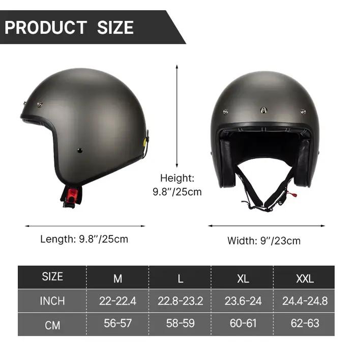 Casque de moto léger pour hommes et femmes, visage ouvert, puzzles masculins, savoir à chaud, 256 gris et argent, 3/4
