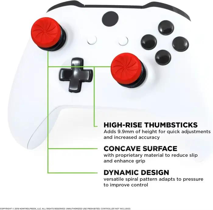 Capuchons d'extension de poignée pour manette de jeu Xbox série