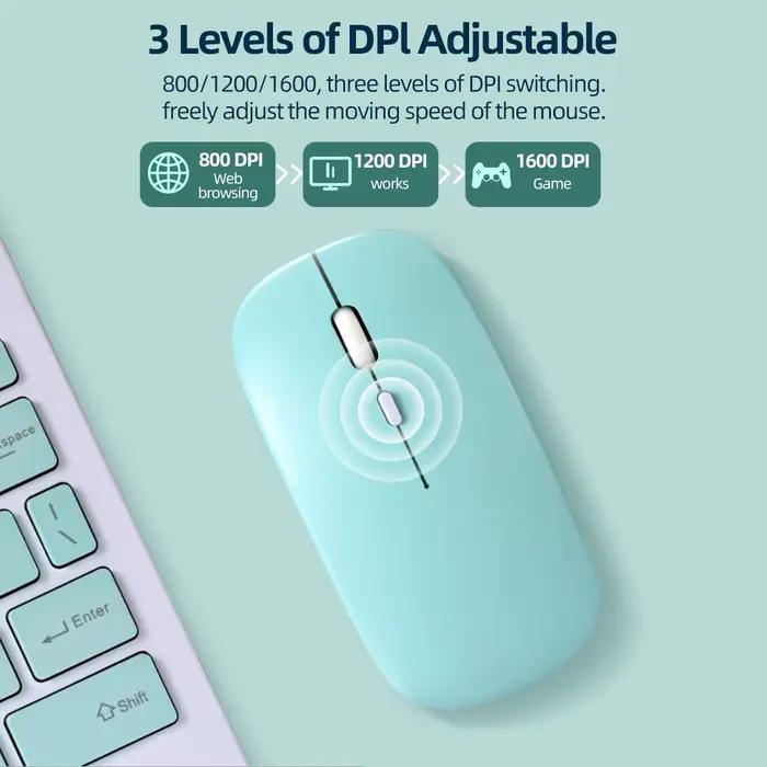 Souris sans fil Bluetooth pour iPad Samsung Huawei Lenovo MiPad Android Windows tablette batterie