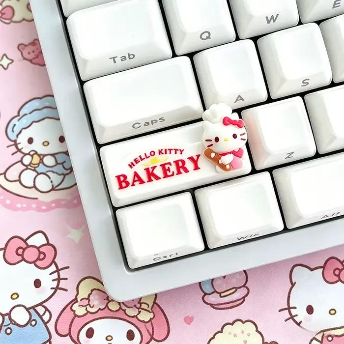 Capuchons de touches personnalisés Hello Kitty 2.25u Shift / Enter pour clavier mécanique à axe croisé