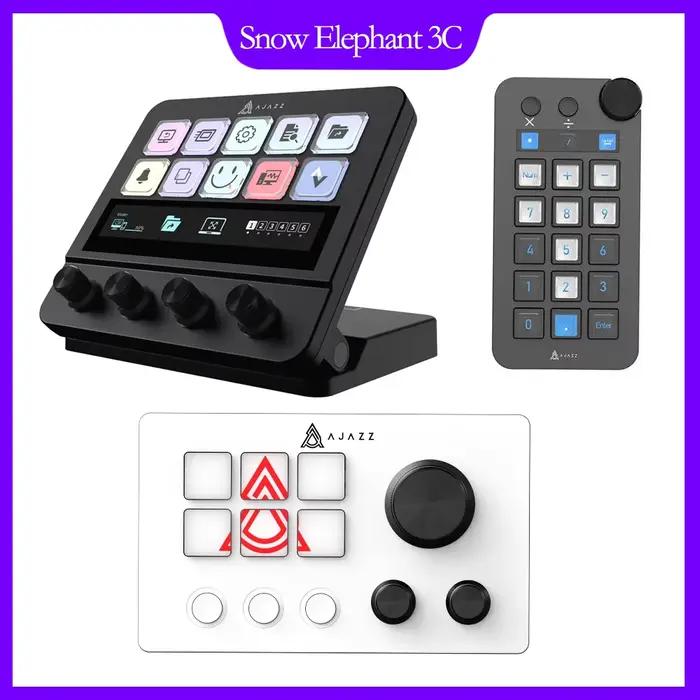 AJAZZ AKP03E/AKP05E/N1 Console clavier panneau d'assistant de bureau contrôleur Stock Trading Streaming en direct mélange Audio Programmable