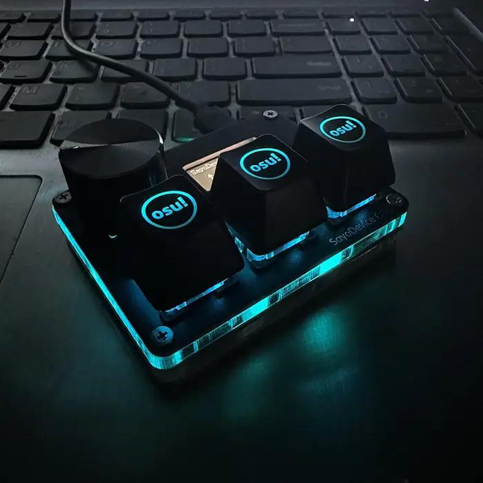 O3C jeu clavier SayoDevice OSU O3C déclencheur rapide Hall commutateurs magnétique rose