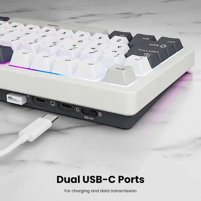 RK ROYAL KLUDGE S85 TFT couleur Screent clavier mécanique Tri Mode sans fil 85 touches