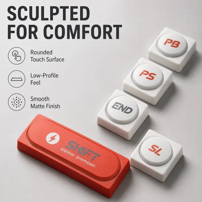 Ensemble de 119 touches rétro PBT+PC