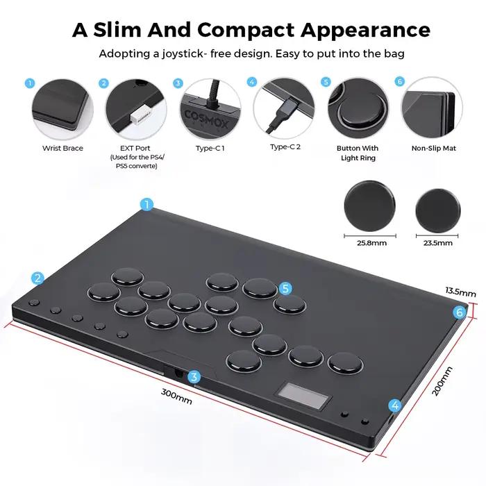 Manette de jeu sans levier Haute42 M Gen2 en alliage d'aluminium