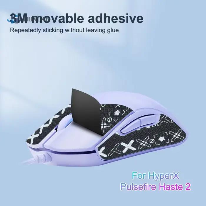 Autocollant de souris de jeu antidérapant pour HyperX Pulsefire Haste 2