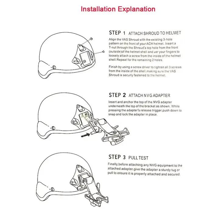 Dulhelmet-Support pour casque de vision nocturne, en alliage d'aluminium, NVG, accessoires de chasse rapide pour Aménagement MICH PASIGHT