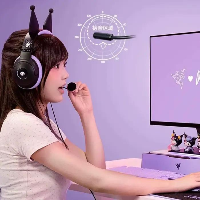 Razer Sanrio Kuromi Casque filaire