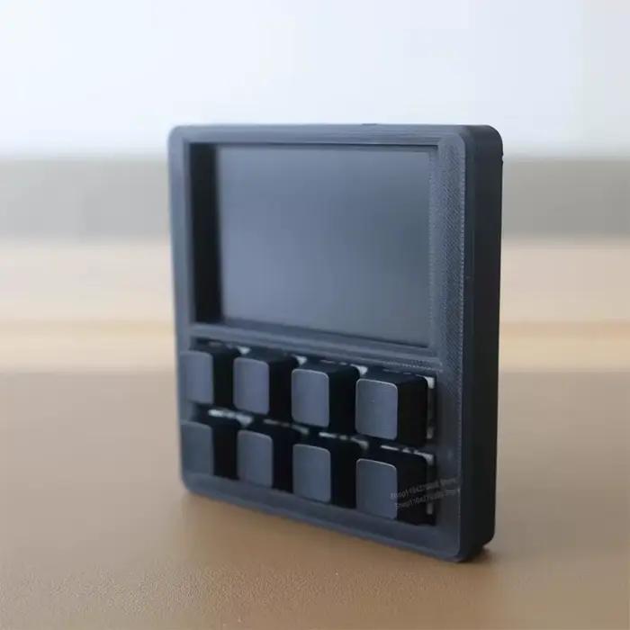 Clavier de bureau programmable DIY rapide avec 8 touches macro et écran LCD de 3