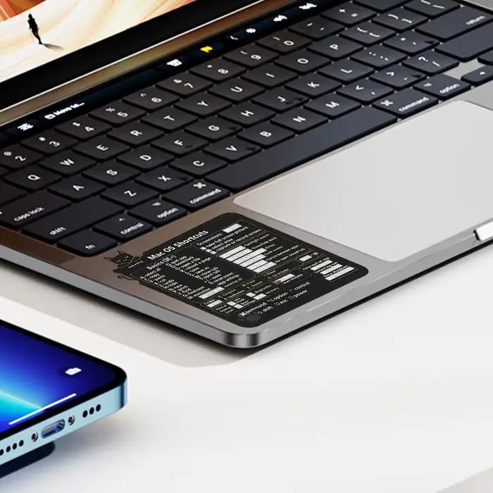 16 styles bricolage raccourci touches conseils autocollants pour clavier d'ordinateur portable iPad tablette téléphones