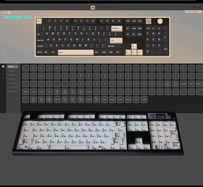 KIT de clavier mécanique GMK104 avec écran d'affichage