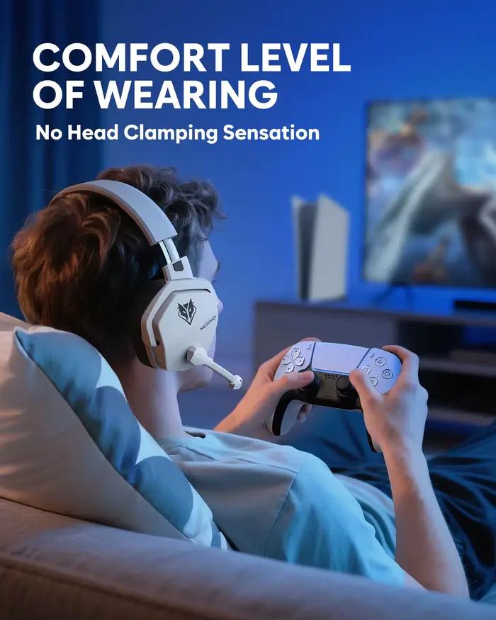 NUBWO G06 Pro casque de jeu sans fil avec Station de charge