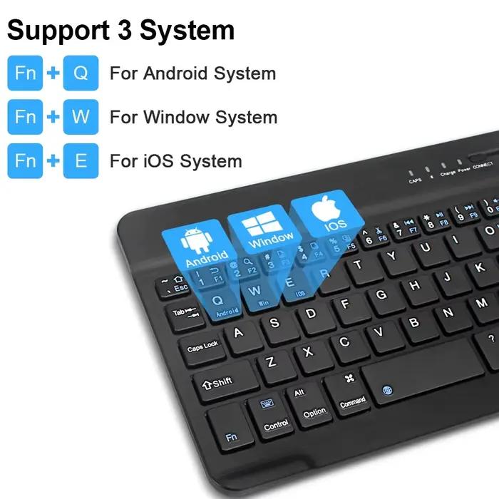 Clavier Bluetooth sans fil de 10 pouces