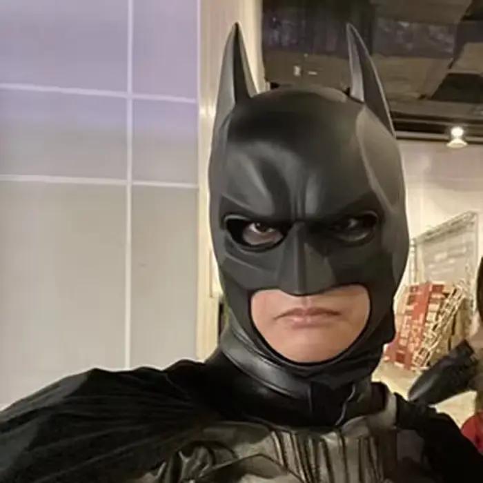 Masque de chauve-souris en Latex pour adultes, accessoires de Cosplay d'halloween, masque de chevalier Bruce Wayne TheDark, masque facial de carnaval
