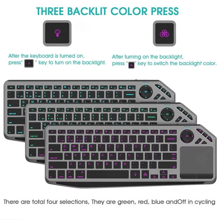 Clavier sans fil Bluetooth avec pavé tactile