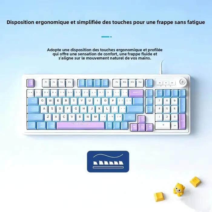 Clavier filaire pour bureau et jeux