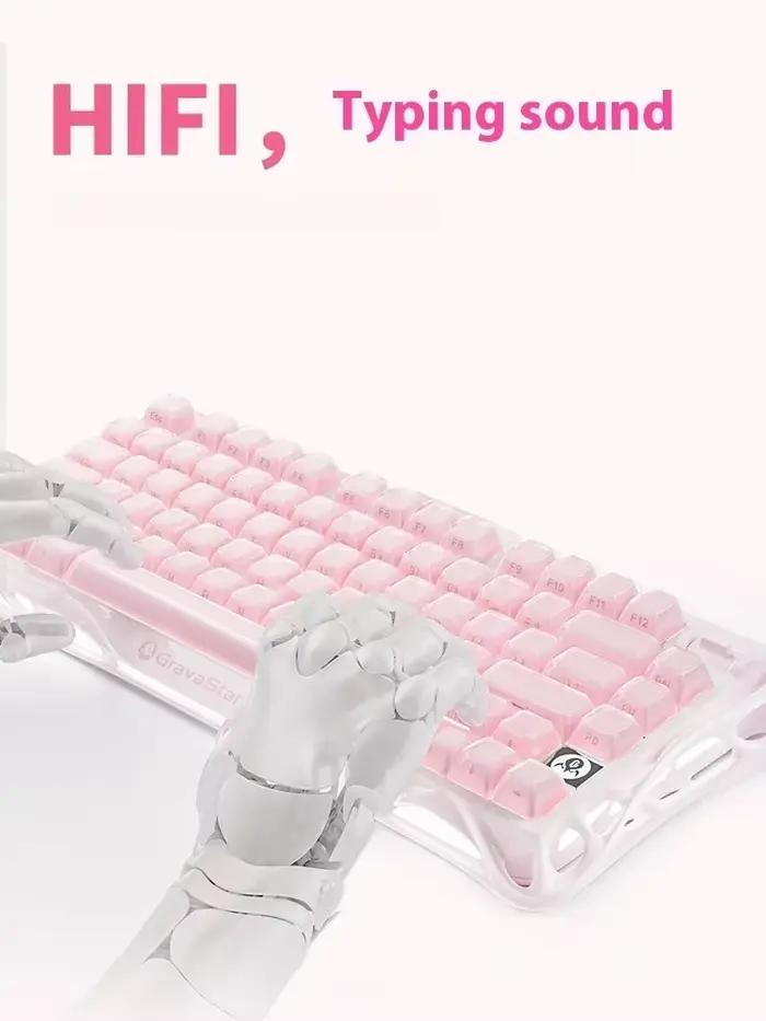Mercury K1 Grava Star Breaking 75 RGB clavier mécanique de jeu Bluetooth 2.4G filaire RGB Hotswap Gamer