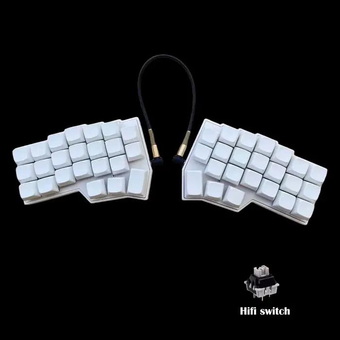 Corne V4.1 Split Ergonomics Clavier mécanique MX remplaçable à chaud filaire South RGB VIAL entièrement rogrammable