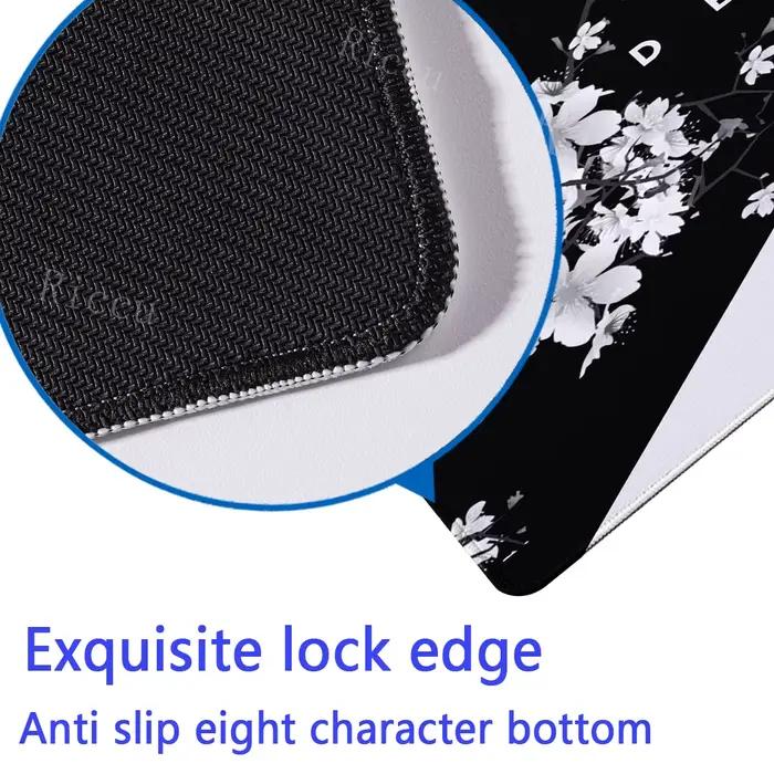 Tapis de souris vie et mort noir et blanc grand