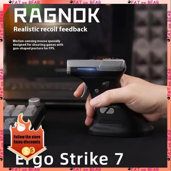 Souris de jeu Ragnok 3 Gun ErgoStrike 7 de nouvelle génération pour jeux de tir