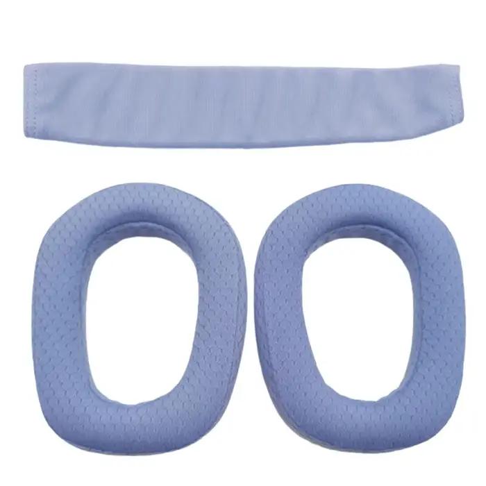 Coussinets d'oreille de remplacement pour casque de jeu sans fil Logitech G435, protège-oreilles en tissu maille