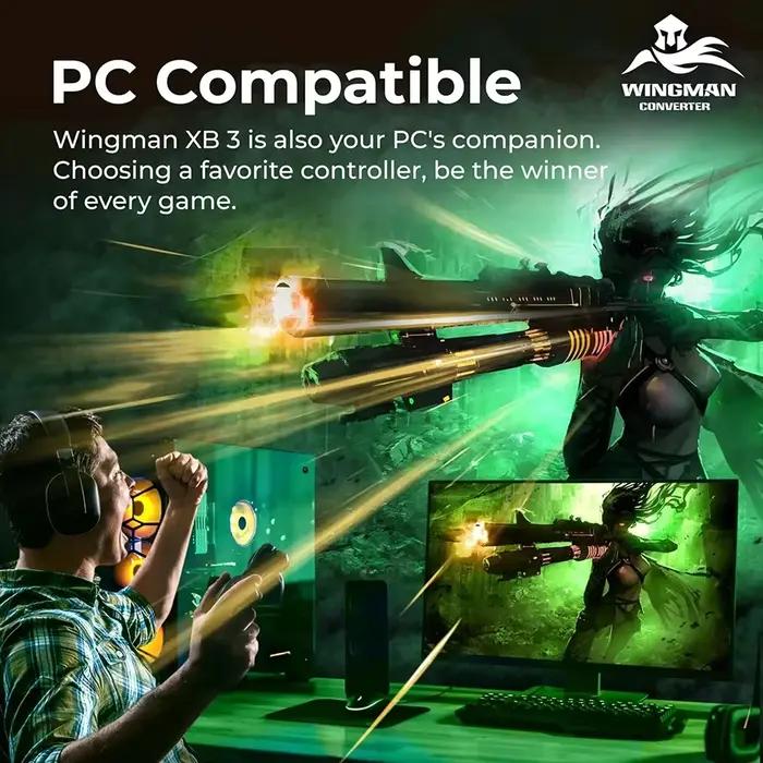 Adaptateur convertisseur Brook Wingman XB3 pour manettes Xbox Original/Xbox 360/PC pour PS5/PS4/Switch Pro