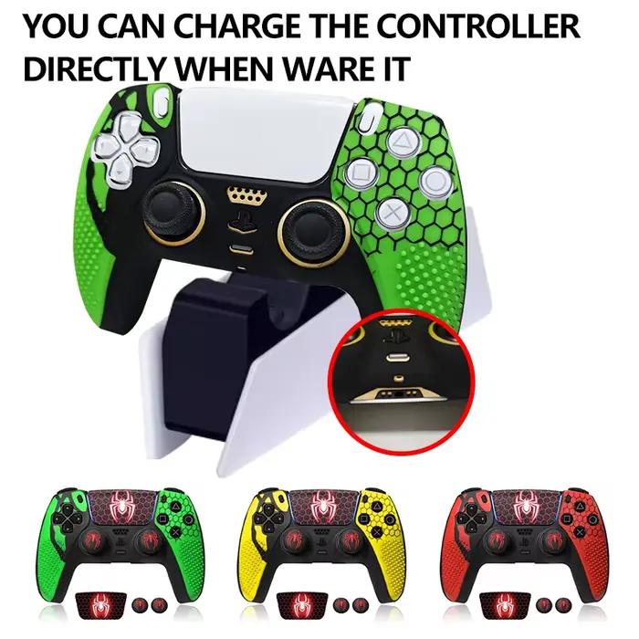 Coque de protection en silicone souple pour manette de jeu Playstation 5