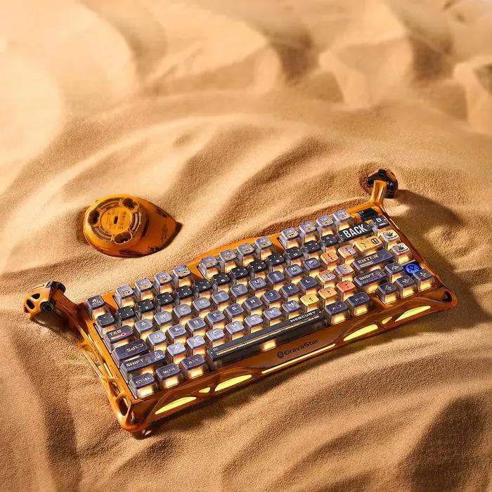Clavier de jeu mécanique sans fil K1 Pro personnalisable compact avec joints en alliage d'aluminium et éclairage RVB pour gamer occasionnels et professionnels