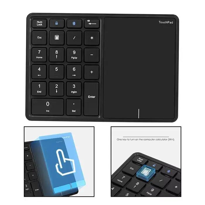 Clavier numérique USB + Bluetooth avec pavé tactile