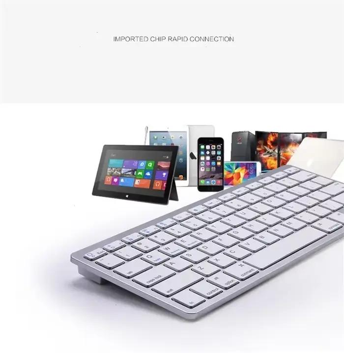 Clavier Bluetooth sans fil Portable coréen/espagnol/russe/japonais/hébreu/italien pour tablette iPad téléphone PC Android IOS Windows