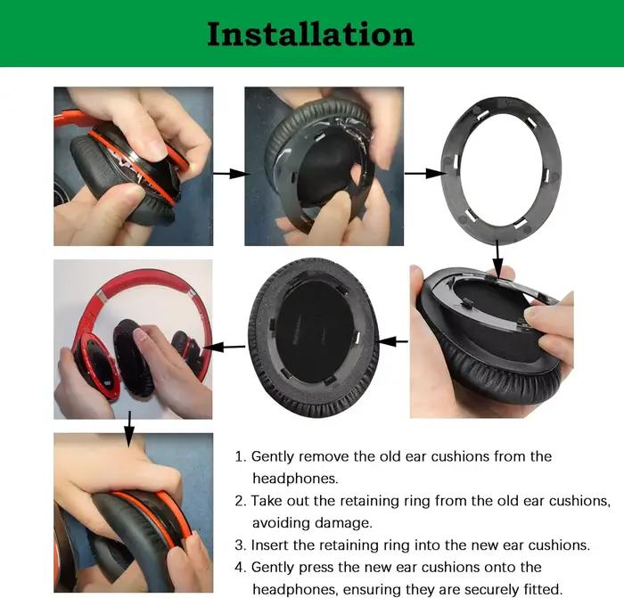 Poyatu bricolage YH-L700A oreillettes pour Yamaha YH L700A casque mémoire mousse
