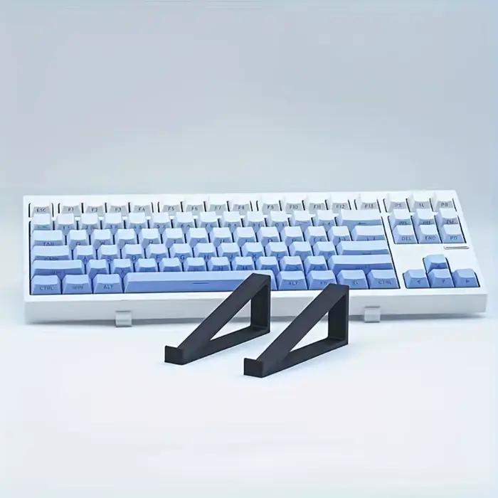 Supports ergonomiques à hauteur réglable pour clavier et moniteur, base antidérapante, conception moderne et robuste, idéal pour étudiants, professionnels et espaces de travail chez soi