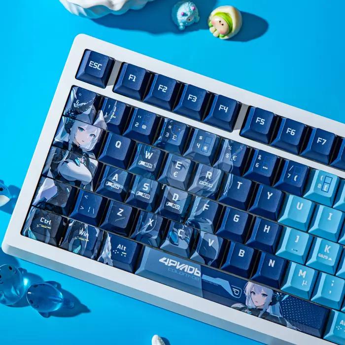 Capuchons de touches de dessin animé AZERTY