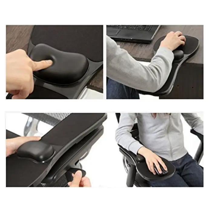 Repose-bras tapis de souris réglable avec Support de poignet accoudoir repose-poignet fixation bras Pad rallonge plate-forme plateau pour chaise de bureau