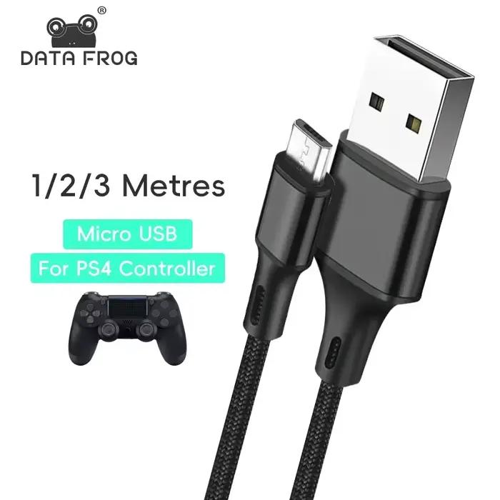 DATA FROG 1M 2M 3M câble de données de charge pour contrôleur PS4