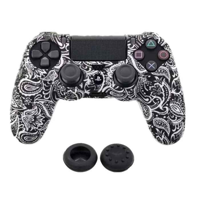 Juste de protection camouflage en silicone pour manette Sony