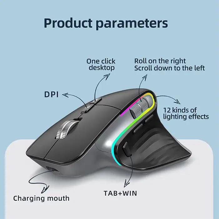 Souris optique portable sans fil multi-appareils
