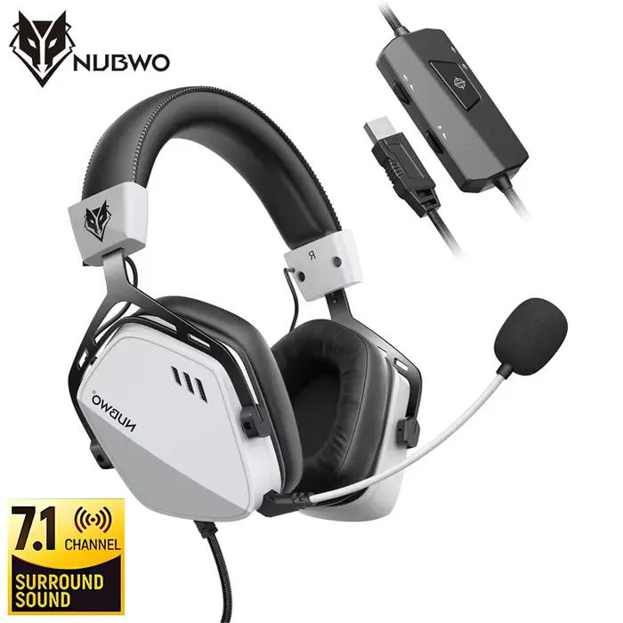 NUBWO HG03 casque filaire Gamer virtuel 7.1 son Surround USB