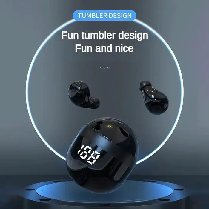 Écouteurs intra-auriculaires Bluetooth 5.3 sans fil annulation de bruit sommeil compatible avec la plupart des appareils audio occasionnels gaming musique