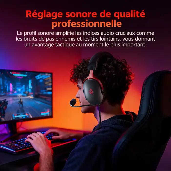 Casque de jeu filaire QCY VN200 Pro H7GM