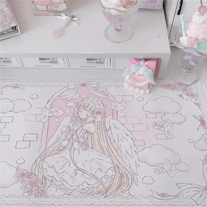 Tapis de souris en cuir dessin animé