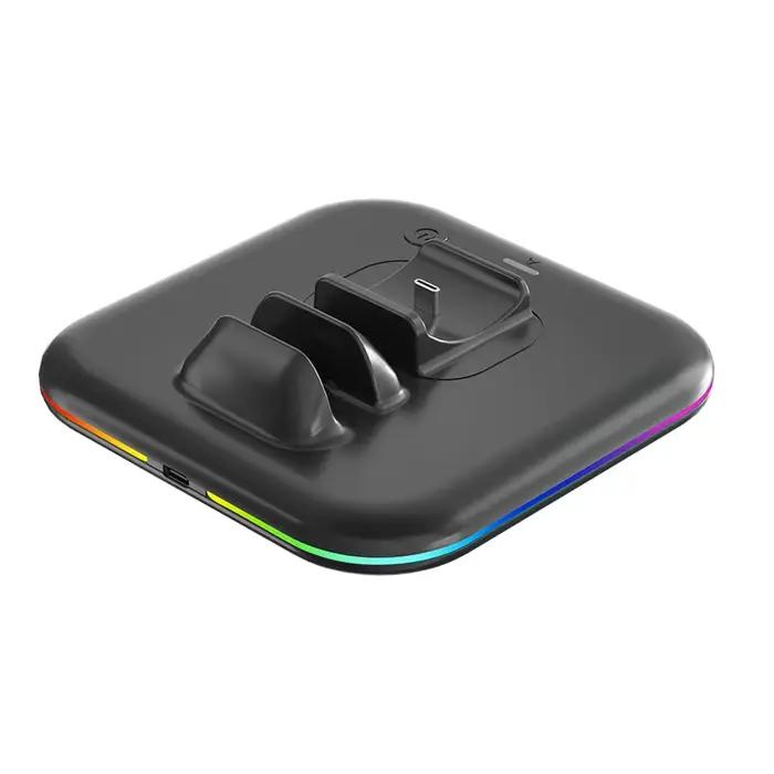 Manette Switch2 PRO avec lumière LED et base de charge carrée double fonction pour console Nintendo Switch recharge facile et expérience de jeu améliorée