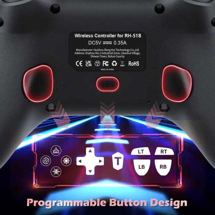 Manette de jeu pour playstation 5 PS5/PS4/Pc contrôleur de fil de Console avec déclencheur de Hall de pavé tactile Turbo