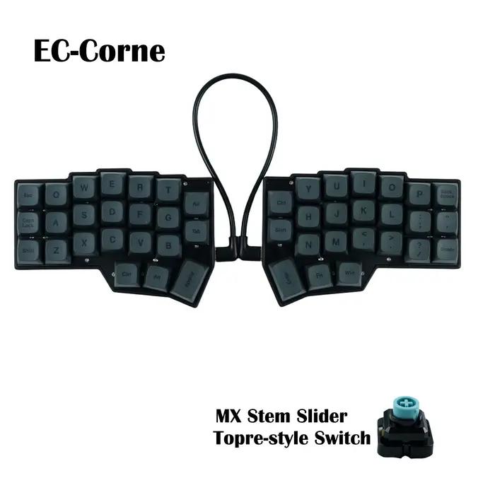 Topre Switch EC Corne Split Ergonomie Clavier capacitif Wired MX Slider Adaptateur VIAL entièrement programmable