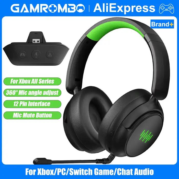 Casque de jeu sans fil pour Xbox/PC/Switch Game/Chat Audio