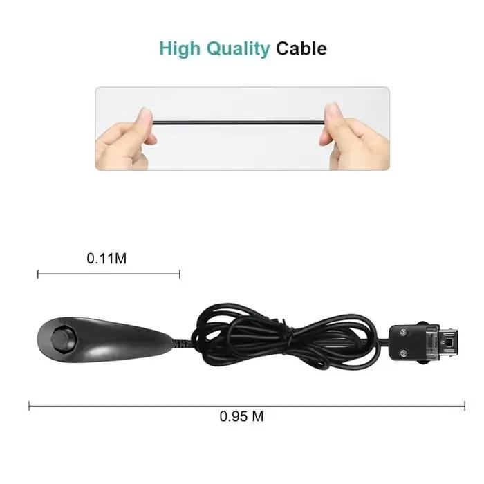 Dahchuck filaire pour manette de jeu Nintendo Wii
